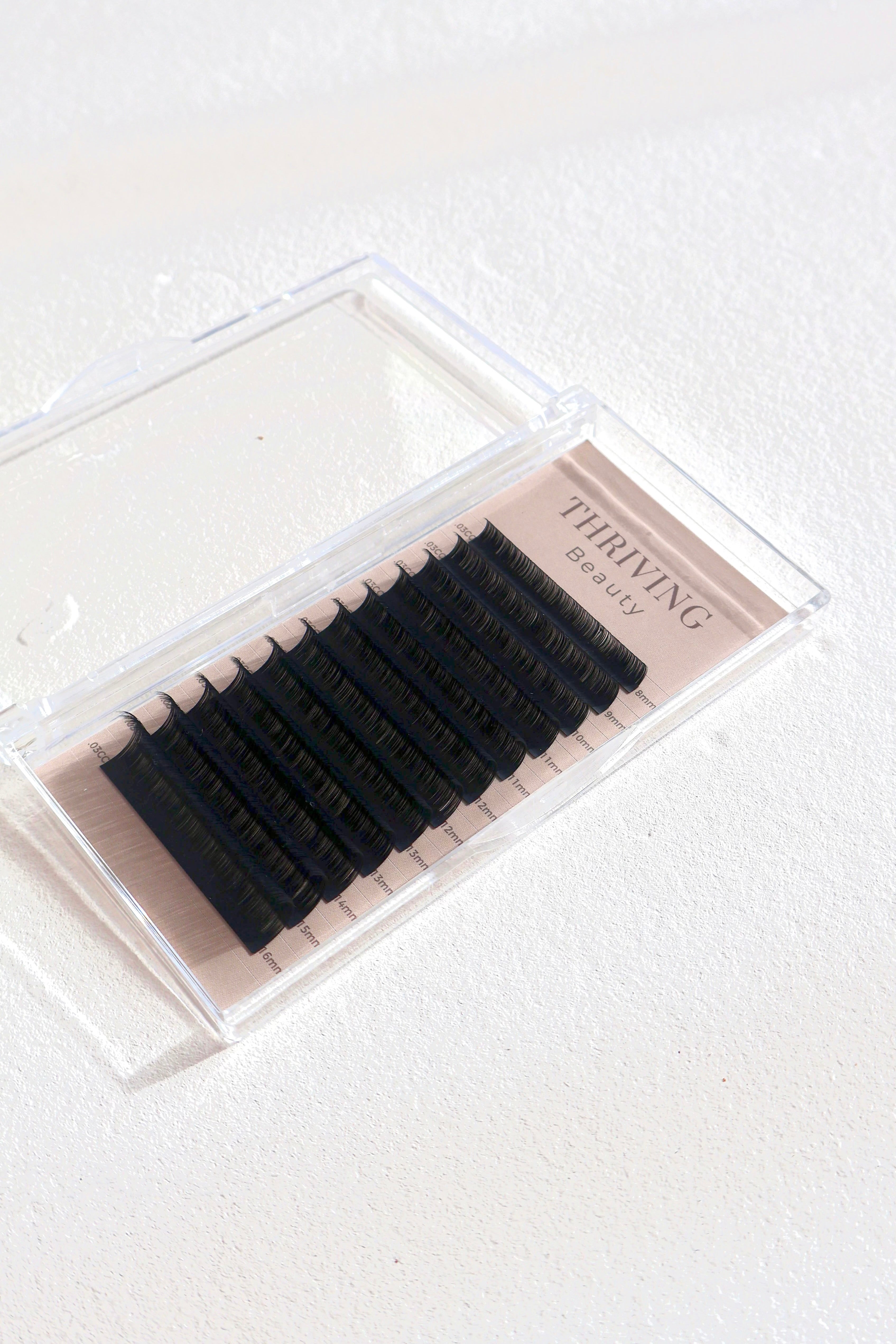 Cashmere Luxe Mixed Length Lash Tray 8-16mm - Ultra Matte Lash Strips for Volume, Hybrid, Wet and Wispy Sets